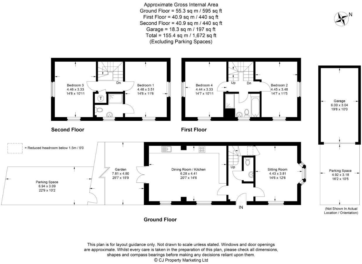 Premium 4 Large Double Bed Townhouse In Bicester, Next To Village * Bicester